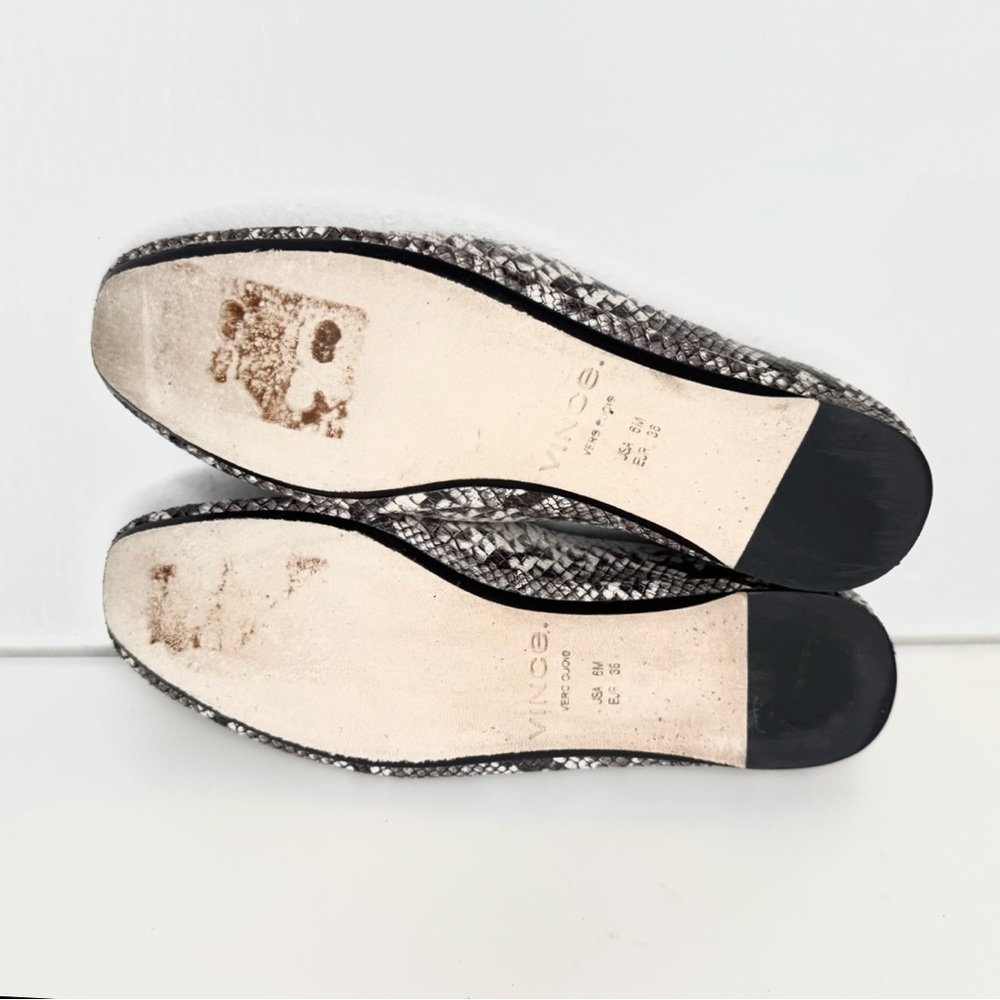 Vince Bogart Ballet Flats Python Snake Print Wome… - image 8
